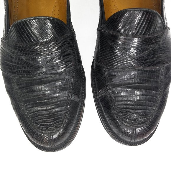 Magnanni Raul Lizard Skin Slip On Loafers 9 M main image 4